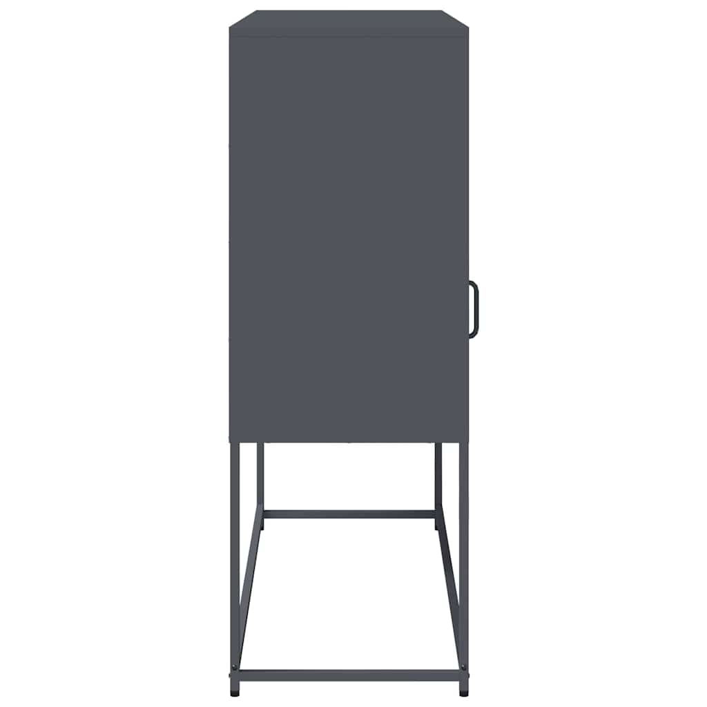 Komoda antracit 100,5 x 39 x 107 cm od hladno valjanog čelika