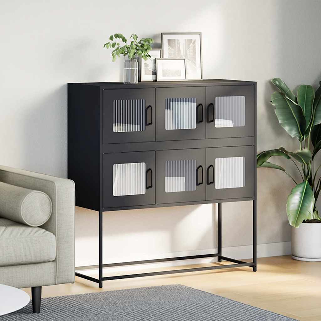 Komoda boja senfa 100,5x39x107 cm hladno valjani čelik