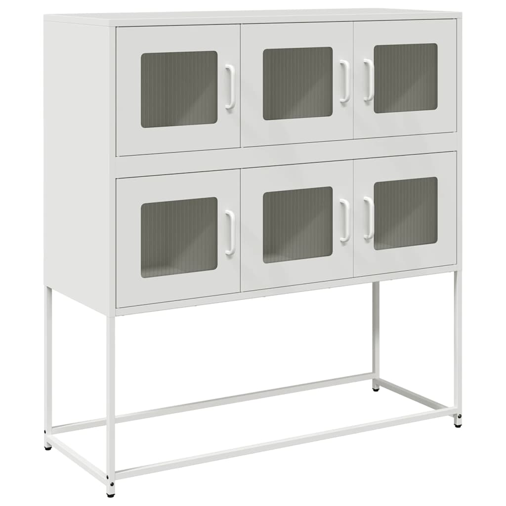Komoda boja senfa 100,5x39x107 cm hladno valjani čelik