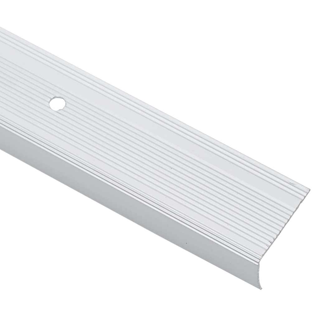 Profili za rubove stepenica 10 pcs Srebrno 67 x 3.5 x 3 cm