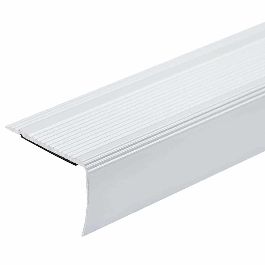 Profili za rubove stepenica 10 pcs Srebrno 67 x 3.5 x 3 cm
