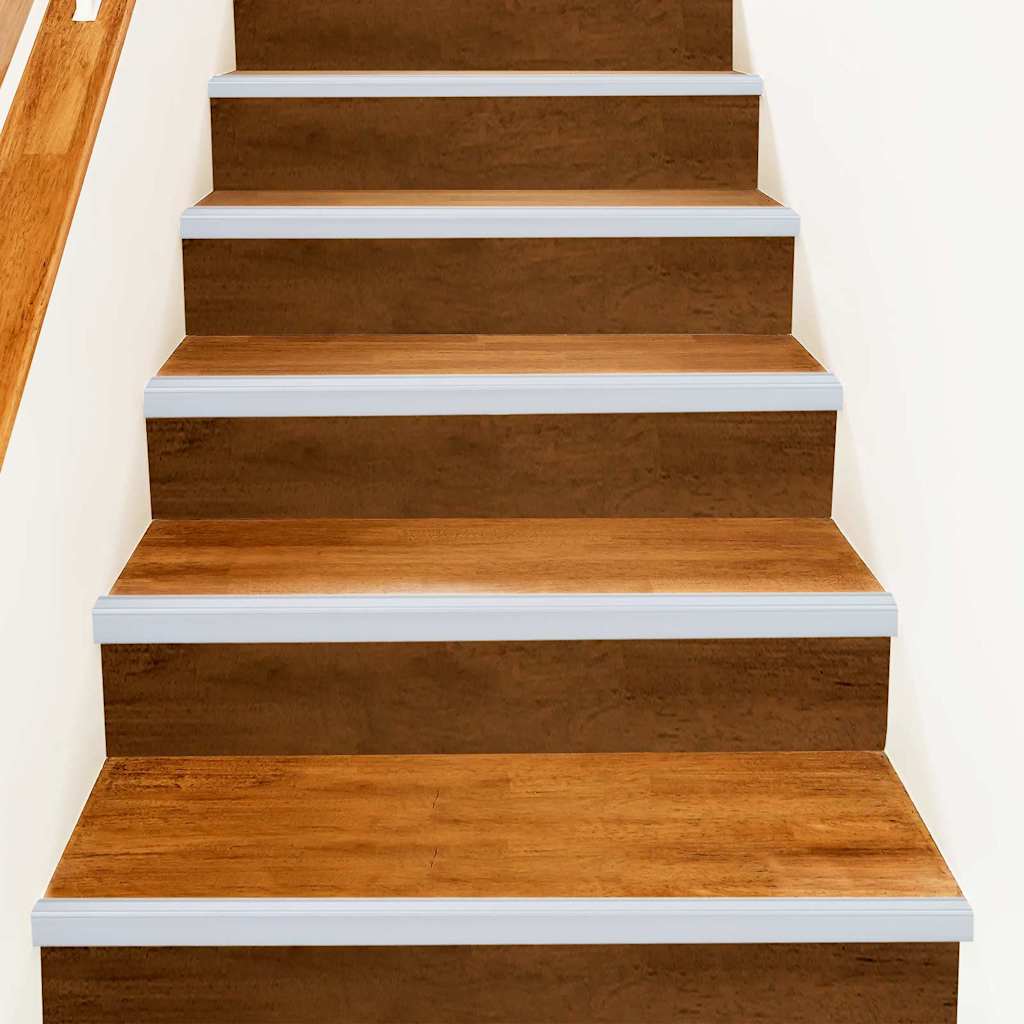 Profili za rubove stepenica 30 pcs Srebrno 67 x 3.5 x 3 cm