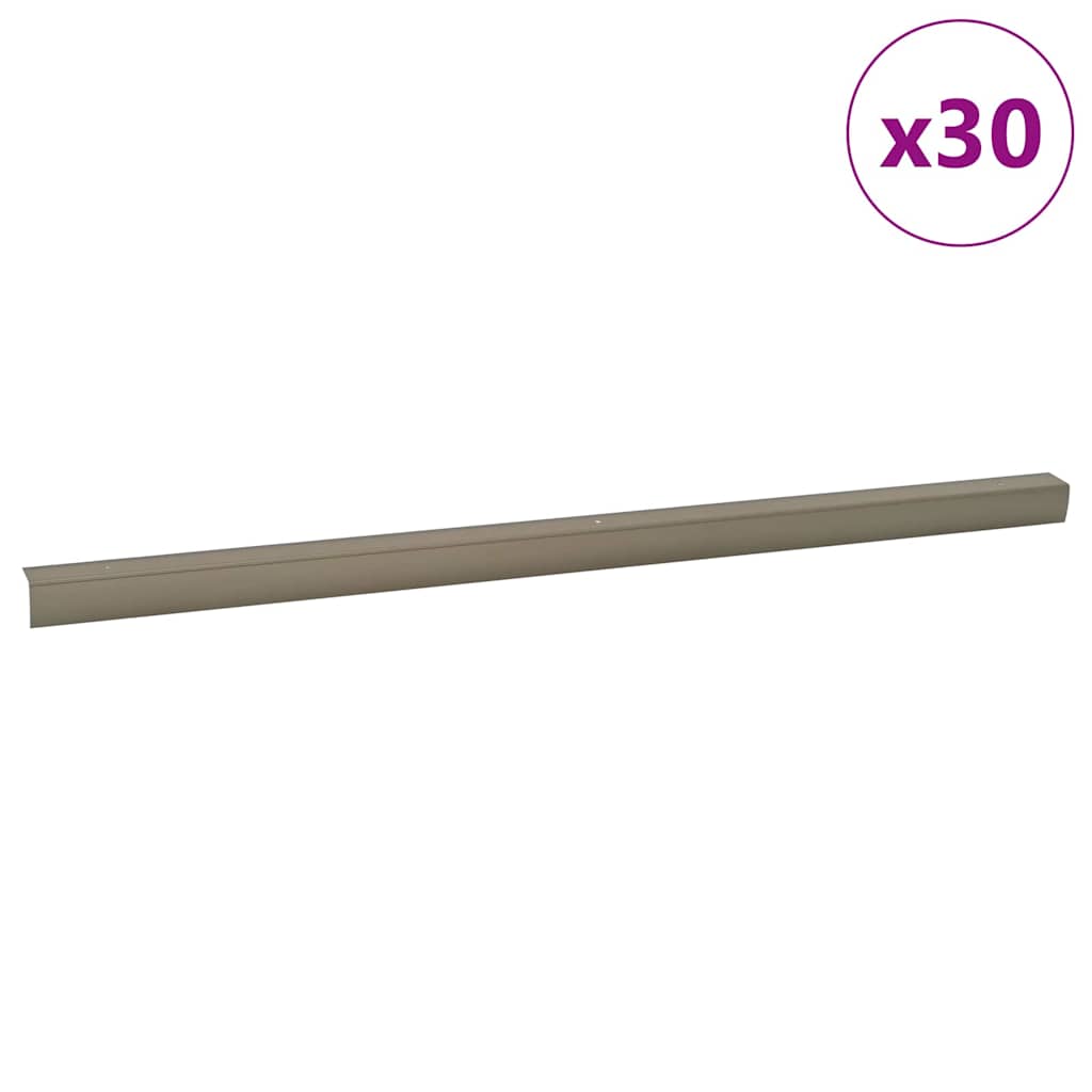 Profili za rubove stepenica 30 pcs Šampanjca 67 x 3 x 2 cm