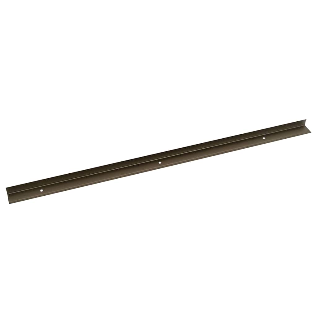 Profili za rubove stepenica 10 pcs Smeđa 67 x 3 x 2 cm Aluminij