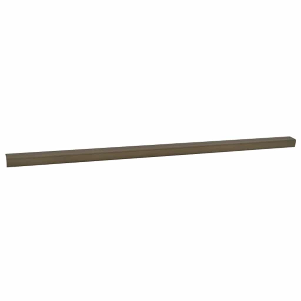 Profili za rubove stepenica 10 pcs Smeđa 67 x 3 x 2 cm Aluminij