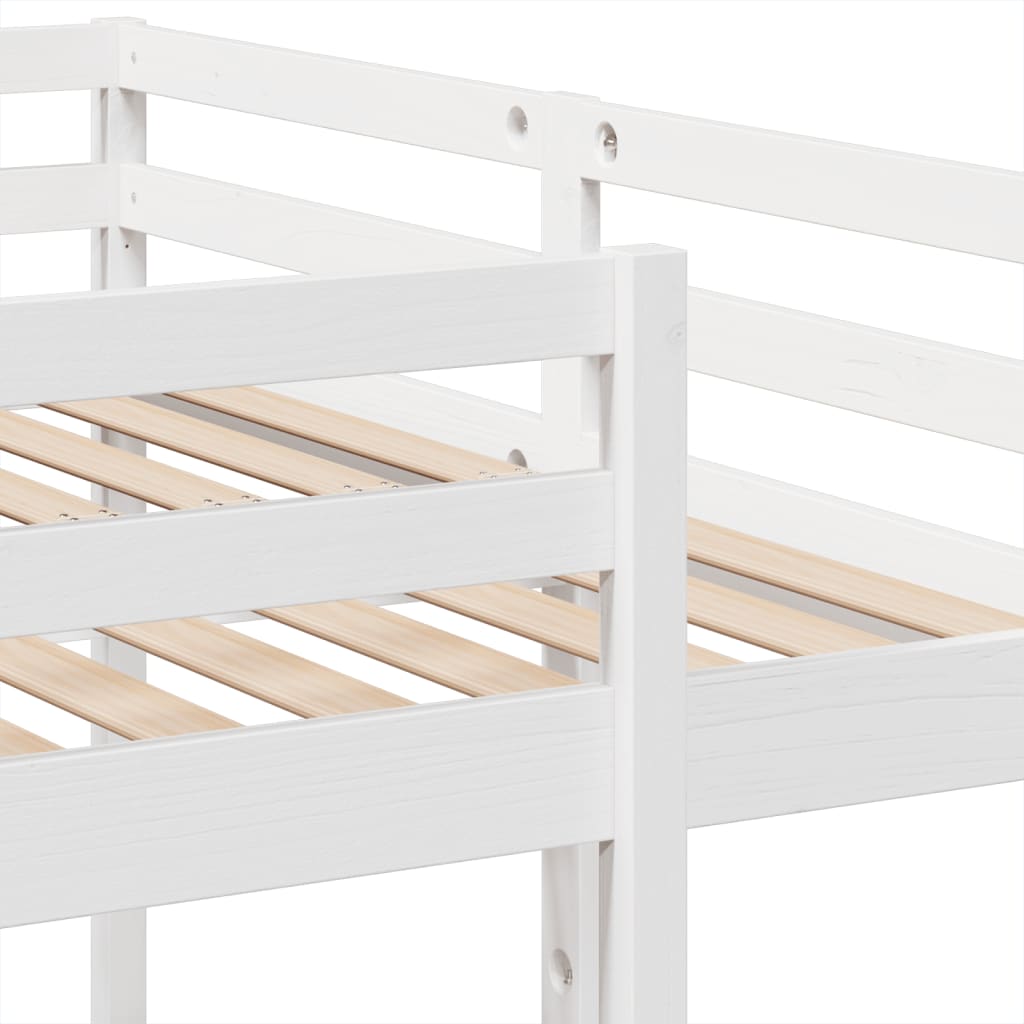 Trostruki okvir kreveta na kat bijeli 160x200/80x160cm borovina
