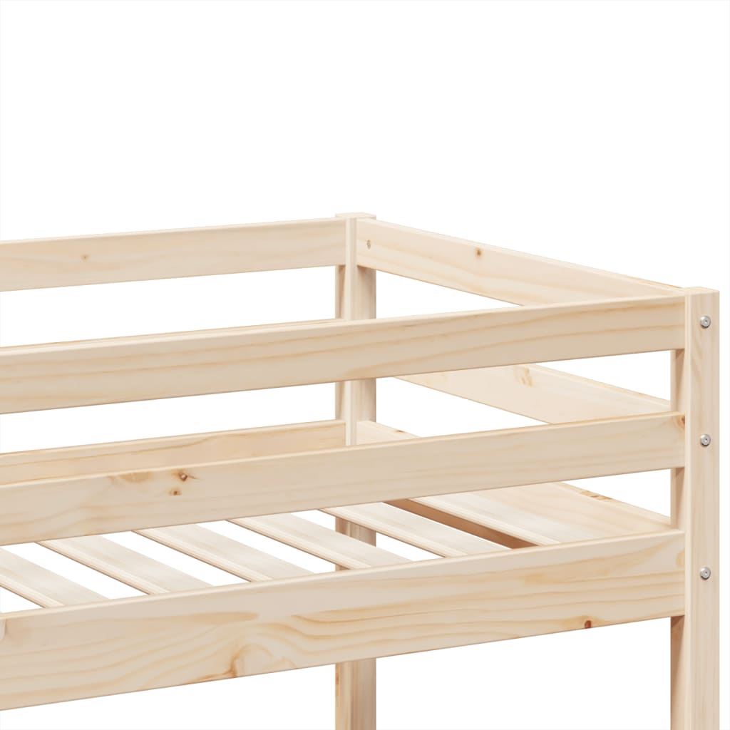 Krevet na kat 90 x 190 cm od masivne borovine