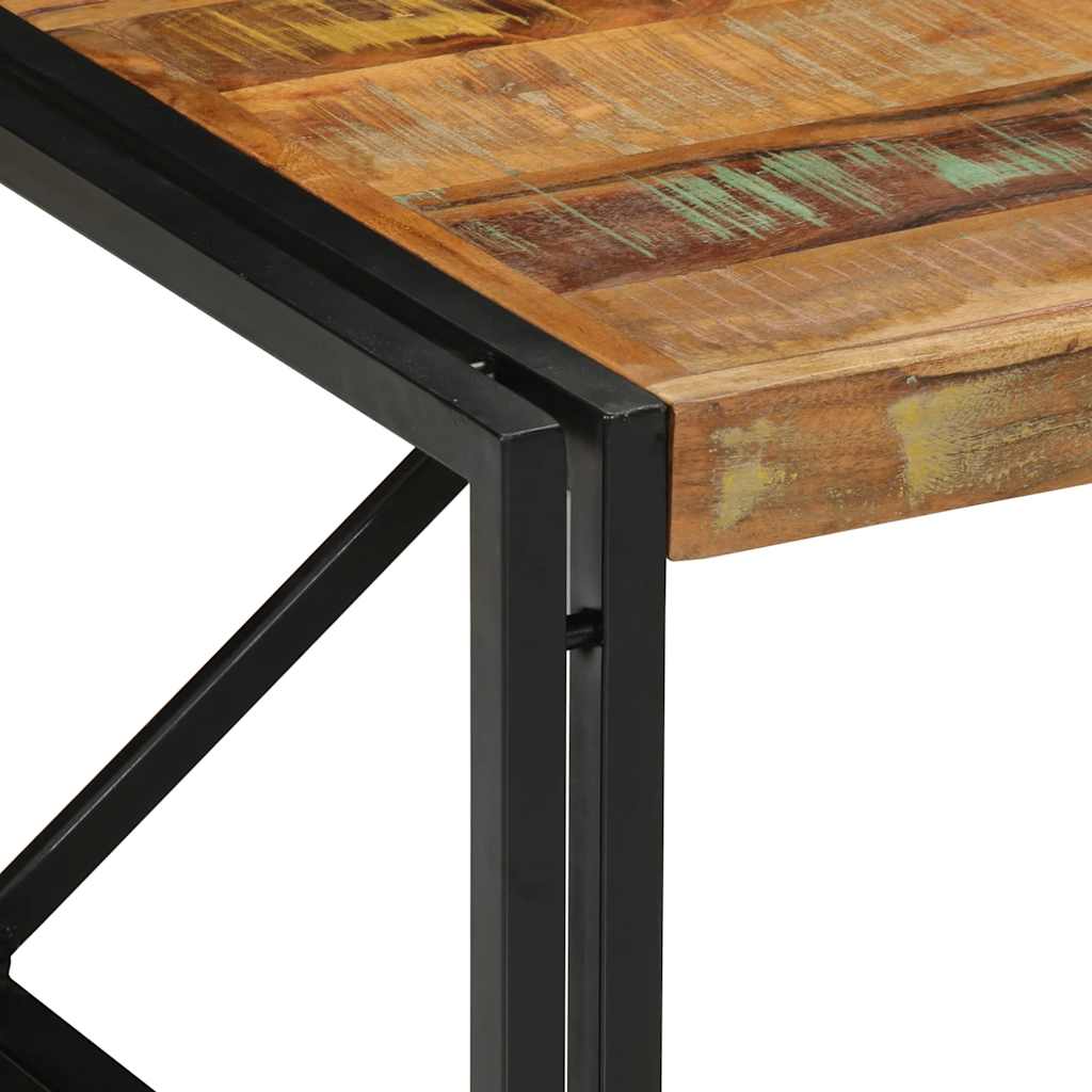 Stolić za kavu višebojna 80x80x35 cm masivnog obnovljenog drva