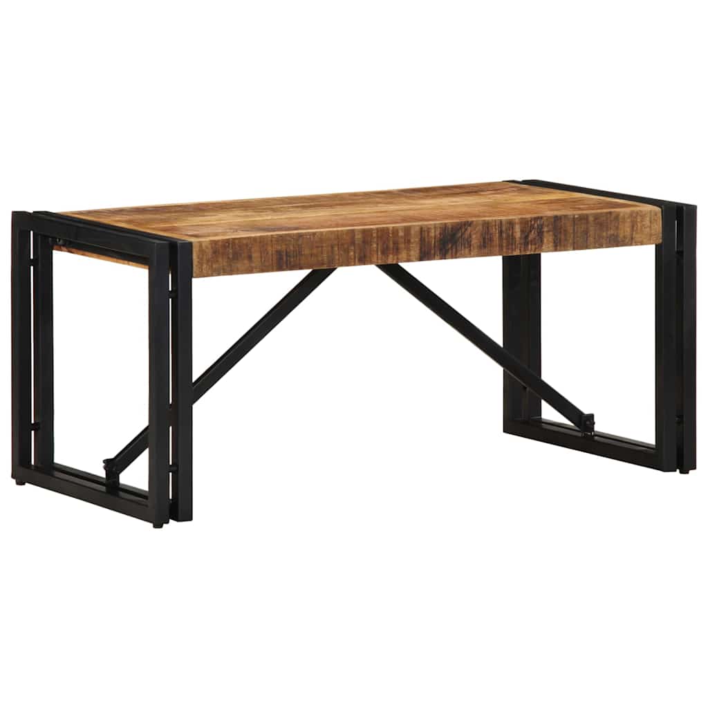 Stolić za kavu 80x40x35 cm od masivnog grubog drva manga