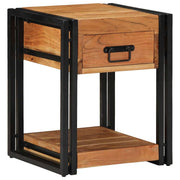 Noćni ormar 2 pcs Smeđa 40 x 40 x 50 cm Čvrsto drvo akacije