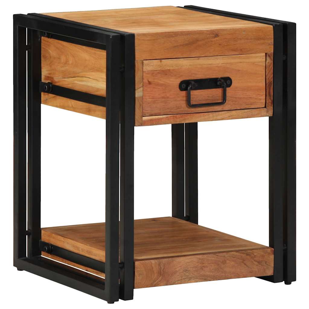 Noćni ormar 2 pcs Smeđa 40 x 40 x 50 cm Čvrsto drvo akacije