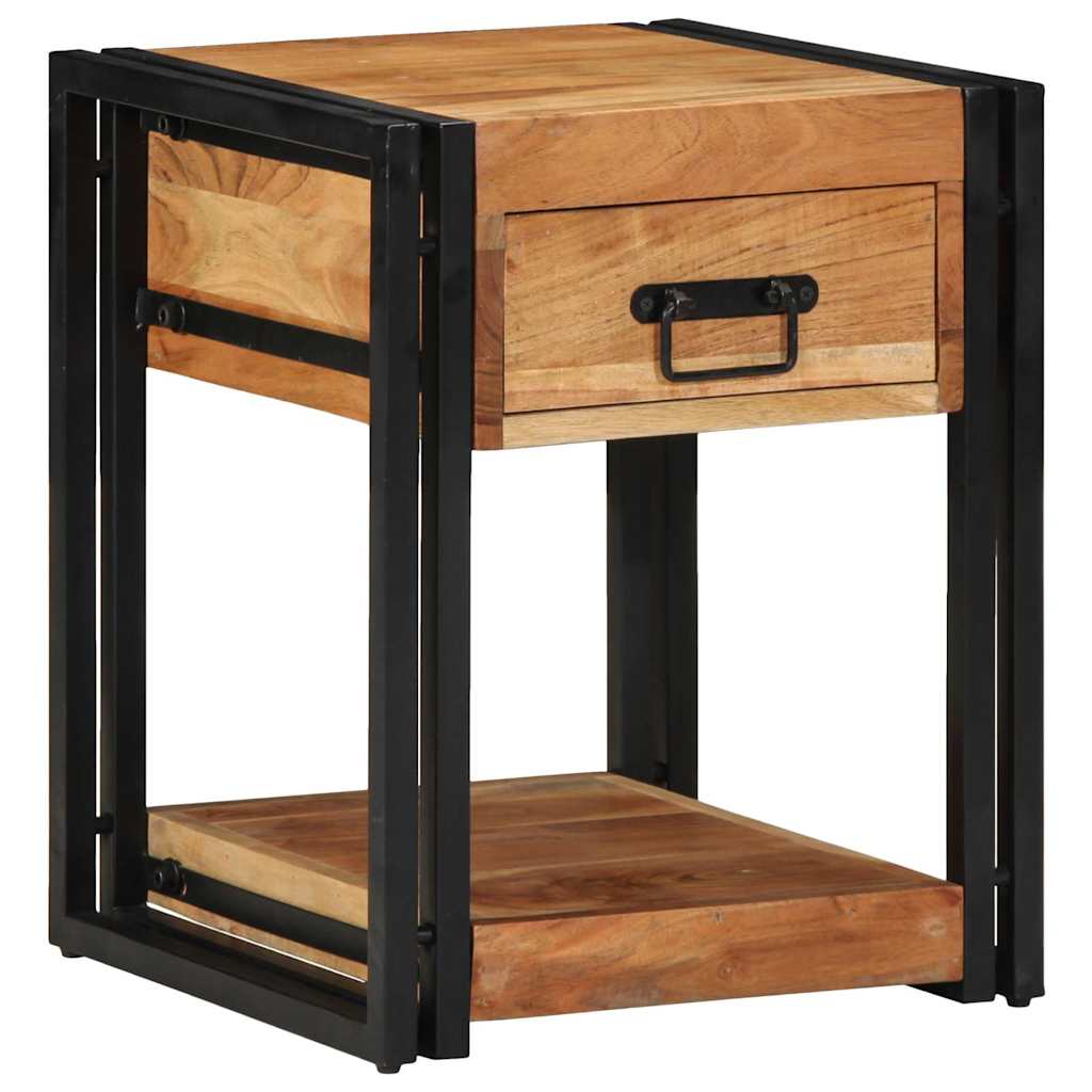 Noćni ormar 2 pcs Smeđa 40 x 40 x 50 cm Čvrsto drvo akacije