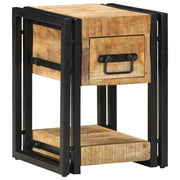 Noćni ormar 2 pcs Smeđa 30 x 30 x 40 cm Čvrsto drvo manga
