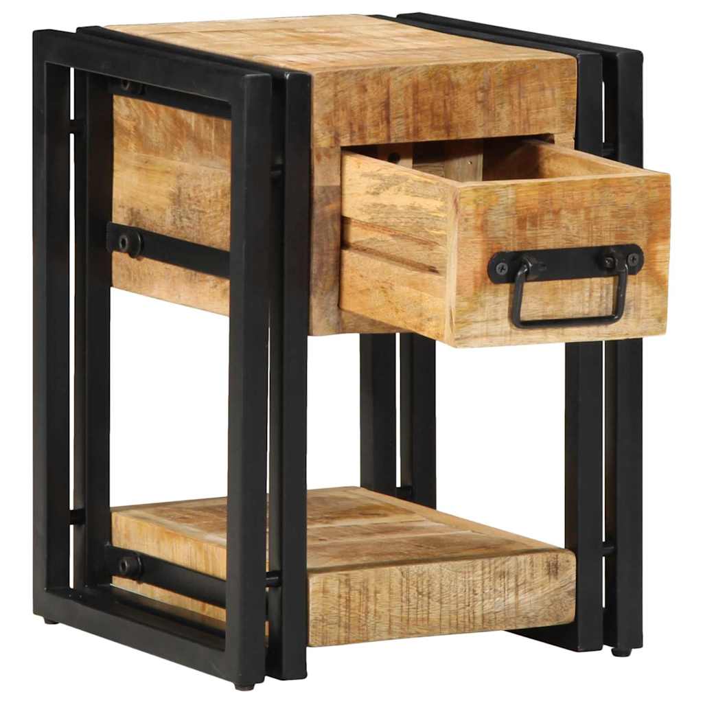 Noćni ormar 2 pcs Smeđa 30 x 30 x 40 cm Čvrsto drvo manga