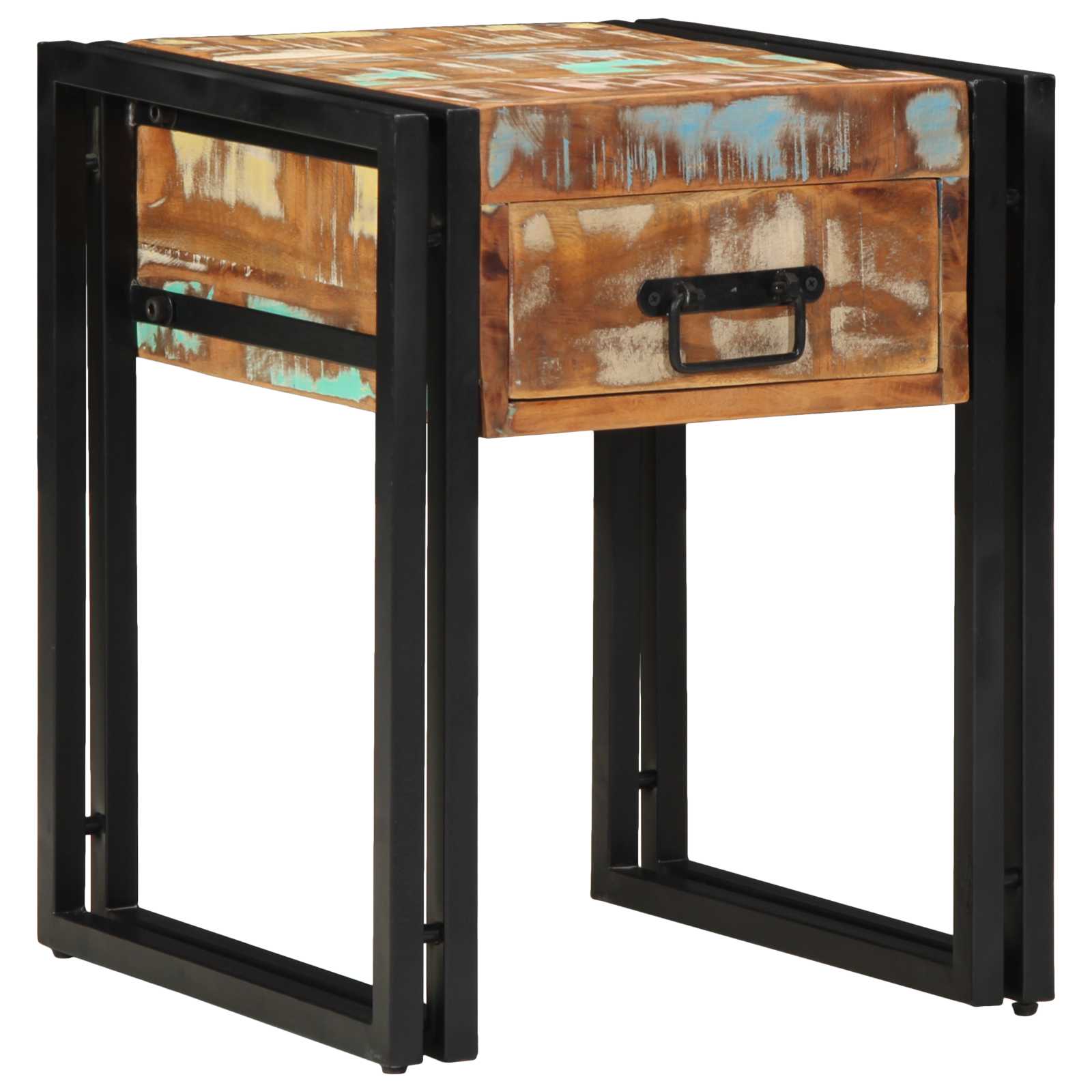 Konačna Stolić 40 x 40 x 50 cm Čvrsto drvo iz reciklaže