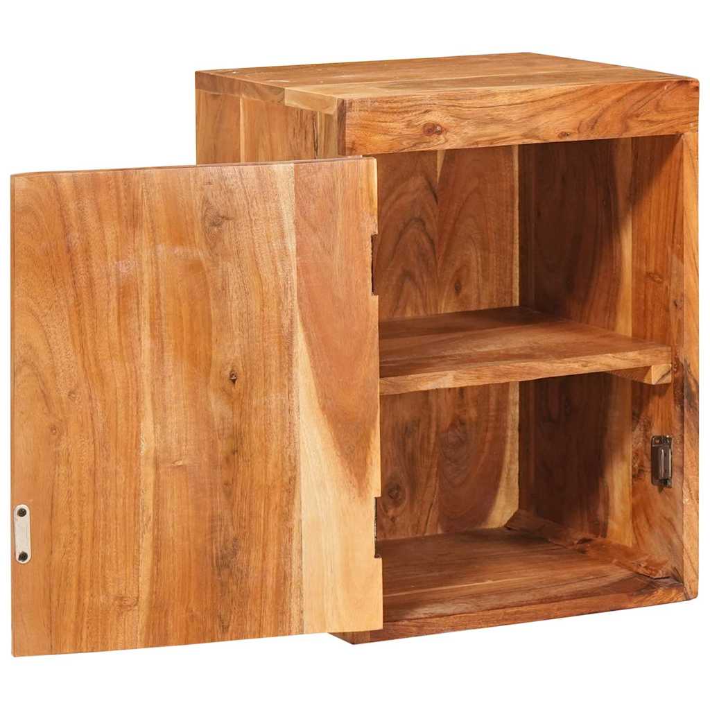 Noćni ormarić 2 pcs Smeđa 35 x 33 x 48 cm Masivni drvo akacija