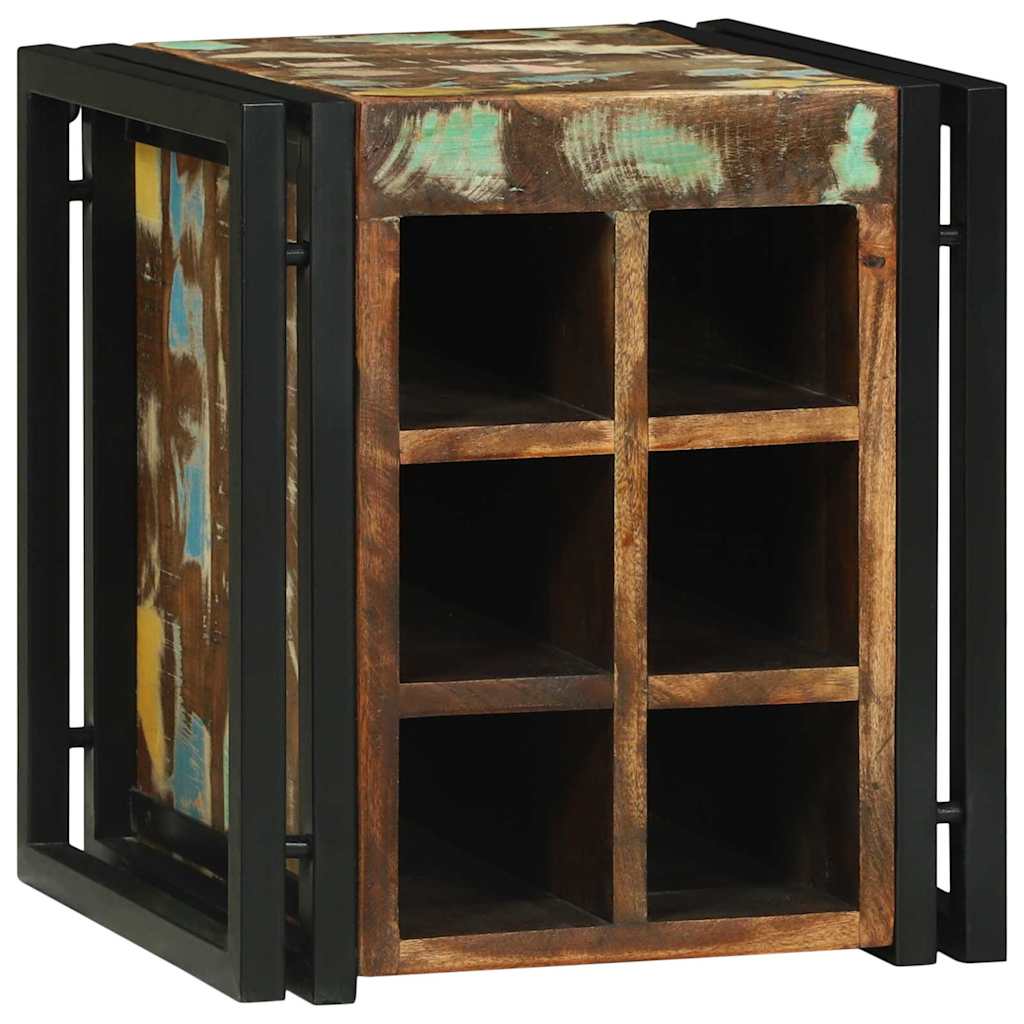 Stalak za vino 35 x 35 x 39 cm Čvrsto drvo iz reciklaže