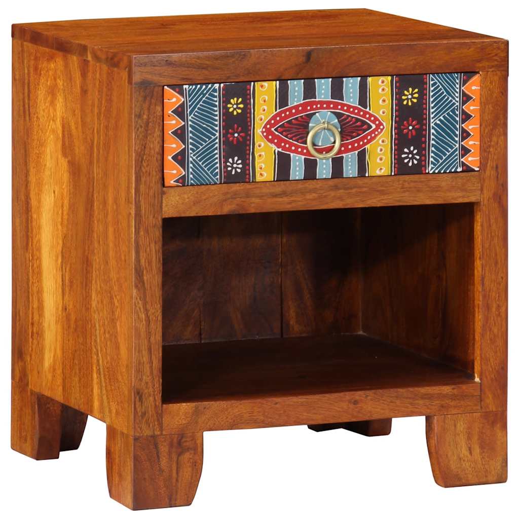 Noćni ormarići 2 kom 40 x 34 x 46 cm masivno bagremovo drvo