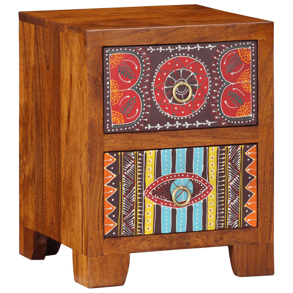 Noćni ormarić 35x35x45 cm puno drvo bagrem