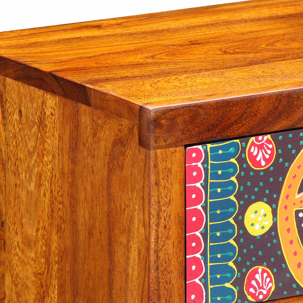 Noćni ormar 2 pcs Smeđa 40 x 35 x 35 cm Čvrsto drvo akacije