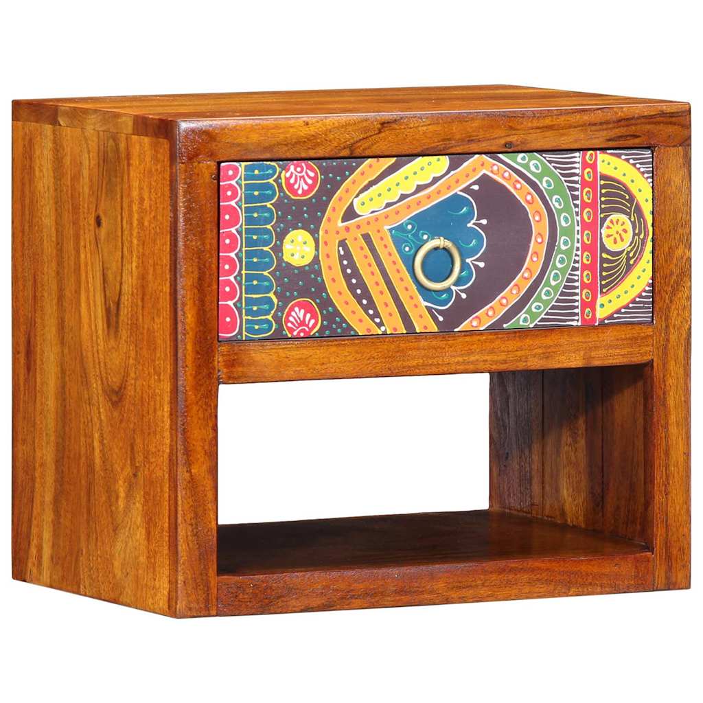 Noćni ormar 2 pcs Smeđa 40 x 35 x 35 cm Čvrsto drvo akacije