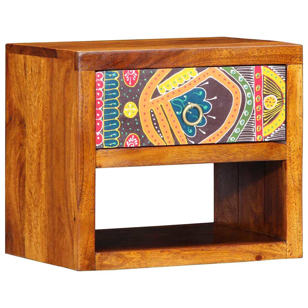 Noćni ormar 2 pcs Smeđa 40 x 35 x 35 cm Čvrsto drvo akacije