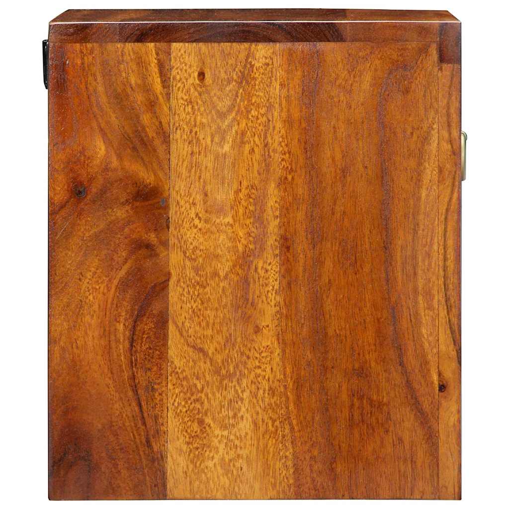 Noćni ormar 2 pcs Smeđa 40 x 35 x 35 cm Čvrsto drvo akacije