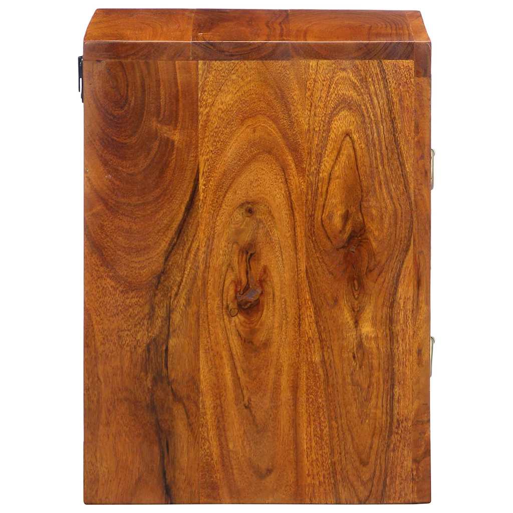Noćni ormar 2 pcs Smeđa 35 x 30 x 40 cm Čvrsto drvo akacije