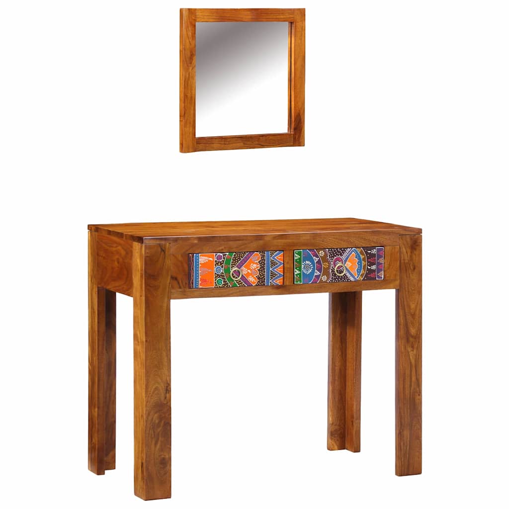 Toaletni stol Smeđa 90 x 45 x 75 cm Čvrsto drvo akacije