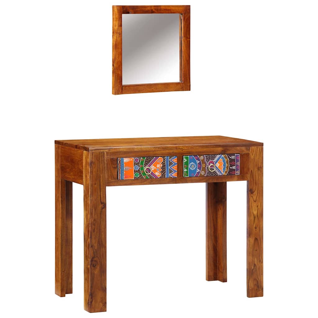 Toaletni stol Smeđa 90 x 45 x 75 cm Čvrsto drvo akacije