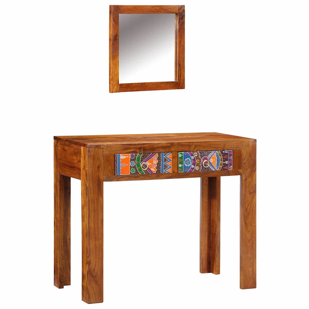 Toaletni stol Smeđa 90 x 45 x 75 cm Čvrsto drvo akacije