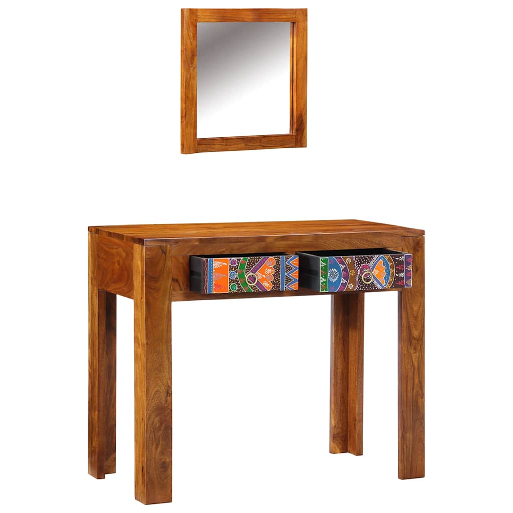 Toaletni stol Smeđa 90 x 45 x 75 cm Čvrsto drvo akacije