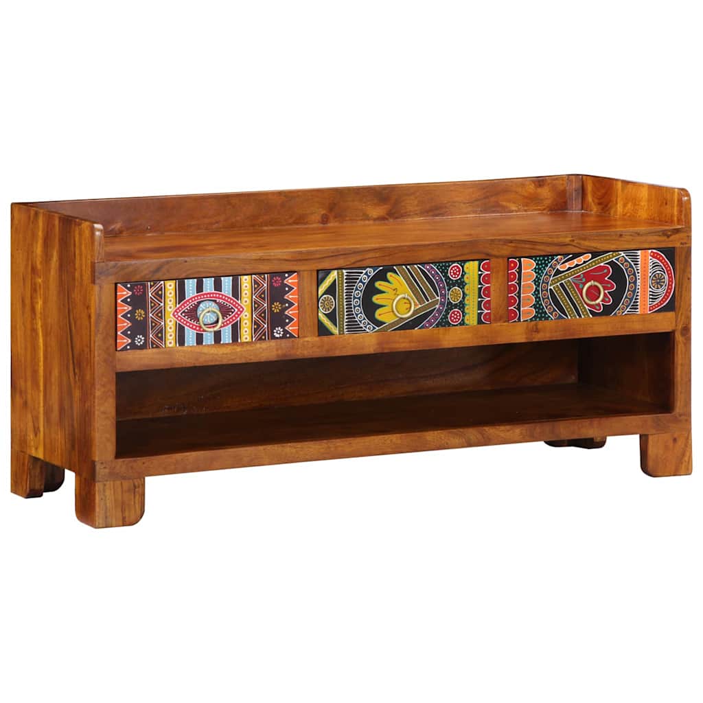 Klupa za cipele s ladicama Medeno smeđa 100 x 35 x 45 cm