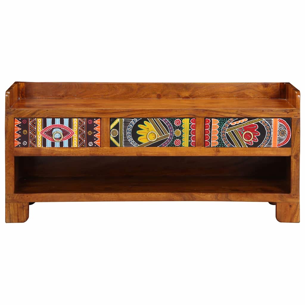 Klupa za cipele s ladicama Medeno smeđa 100 x 35 x 45 cm