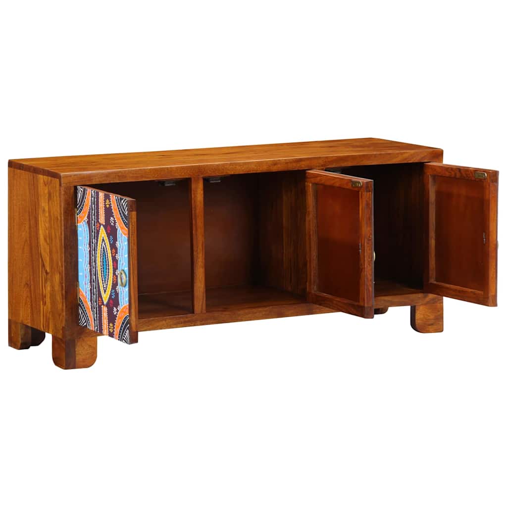 Klupa za cipele s pohranom Medeno smeđa 100 x 35 x 45 cm