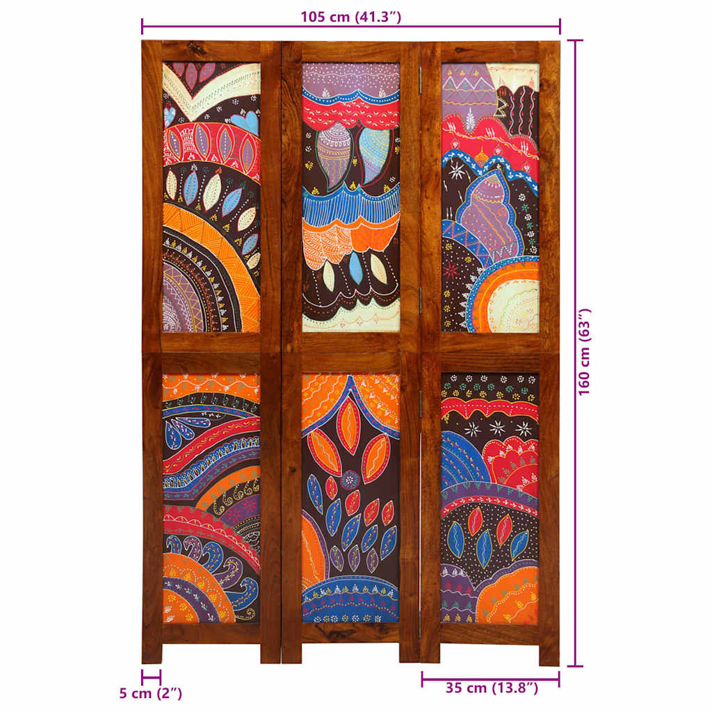 Pregradna pregača Medeno smeđa 105 x 1,5 x 160 cm