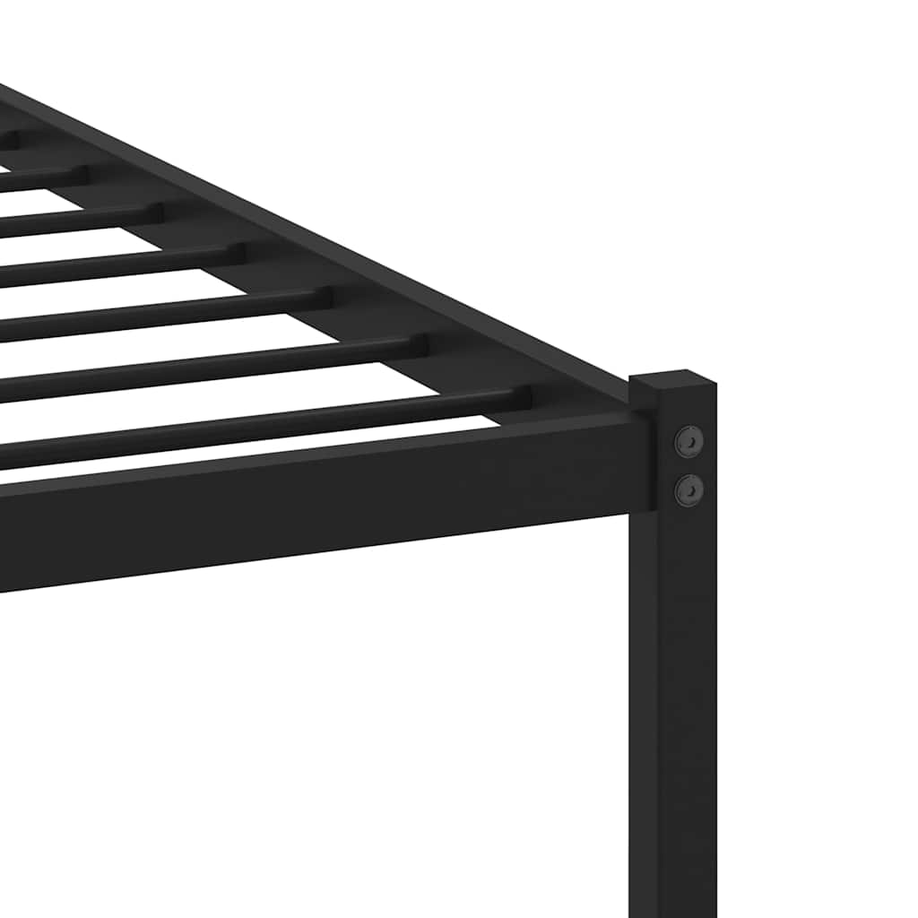 Metalni okvir kreveta bez madraca boja hrasta 135x190 cm