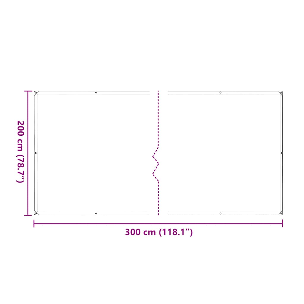 Prozirna cerada s ušicama 2x3 m polietilen