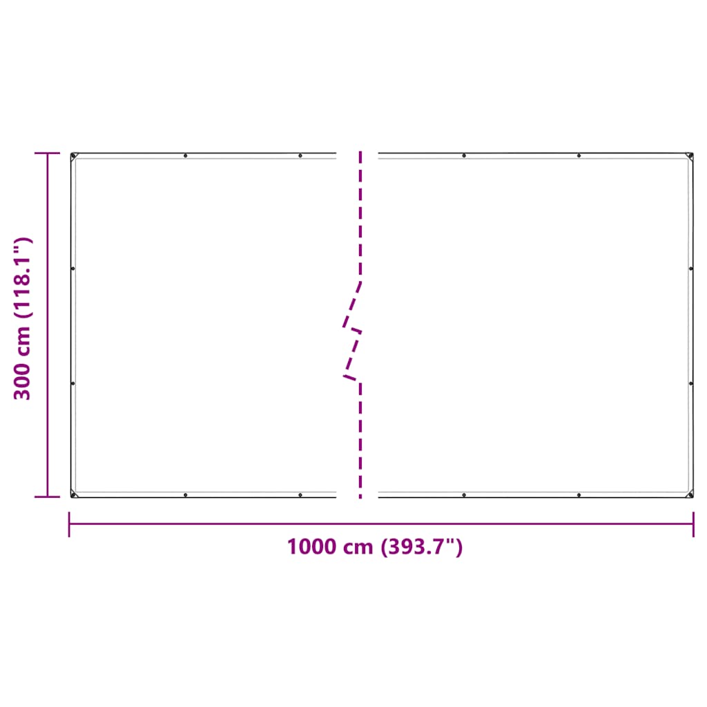 Prozirna cerada s ušicama 3x10 m polietilen