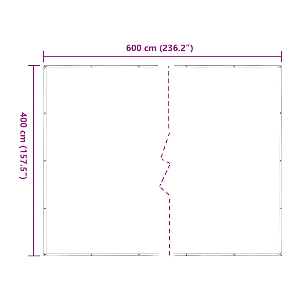 Prozirna cerada s ušicama 4x6 m polietilen