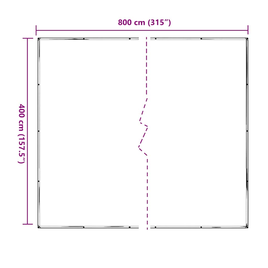 Prozirna cerada s ušicama 4x8 m polietilen