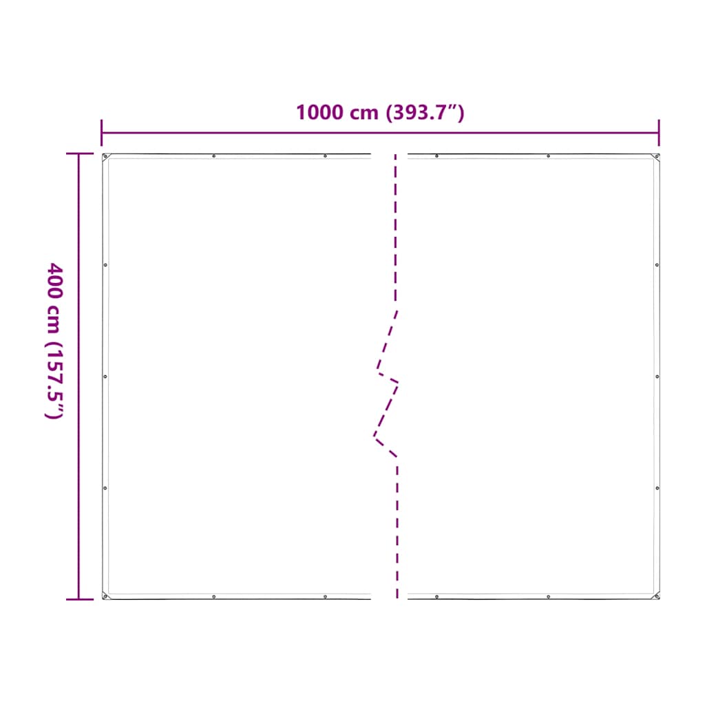 Prozirna cerada s ušicama 4x10 m polietilen