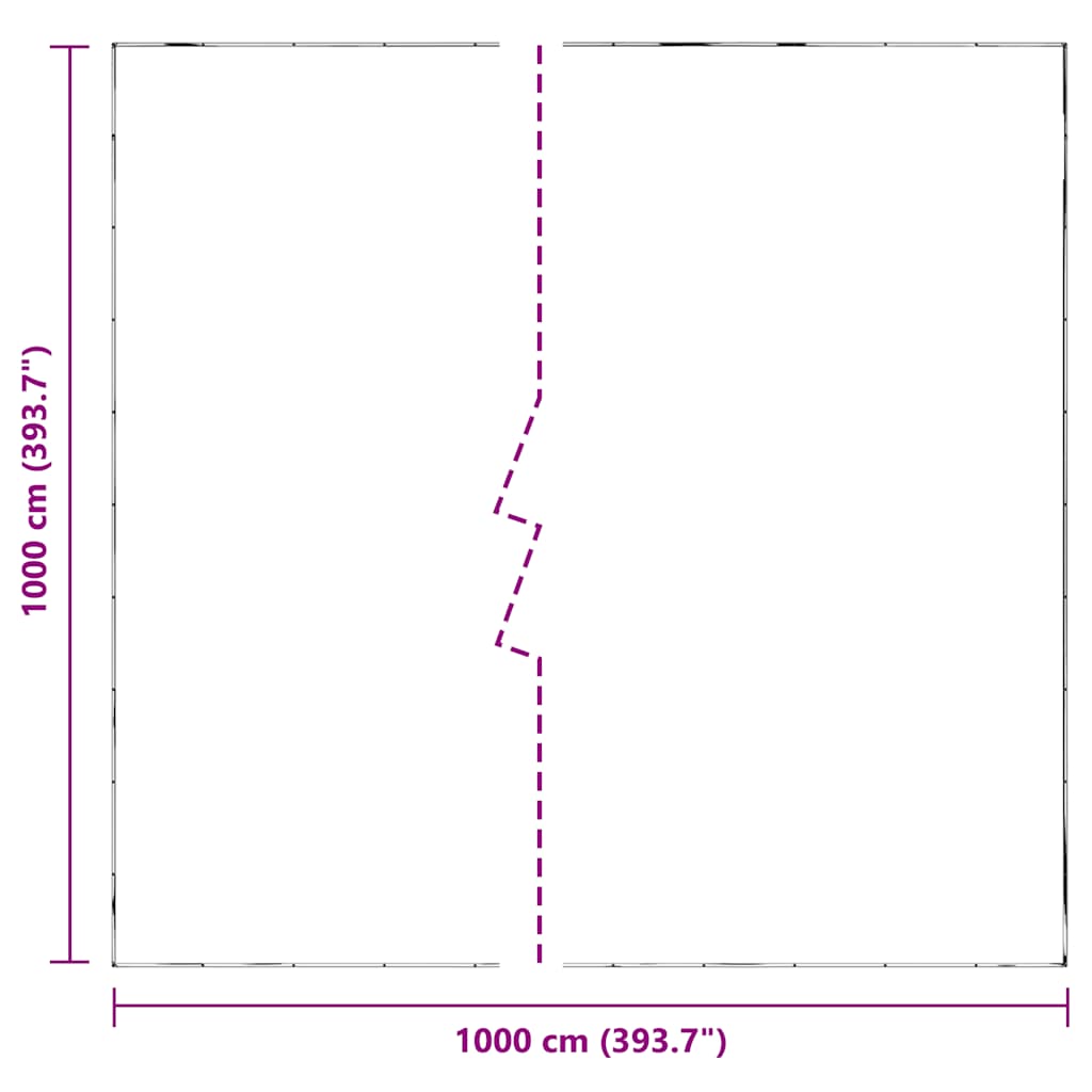 Prozirna cerada s ušicama 10x10 m polietilen