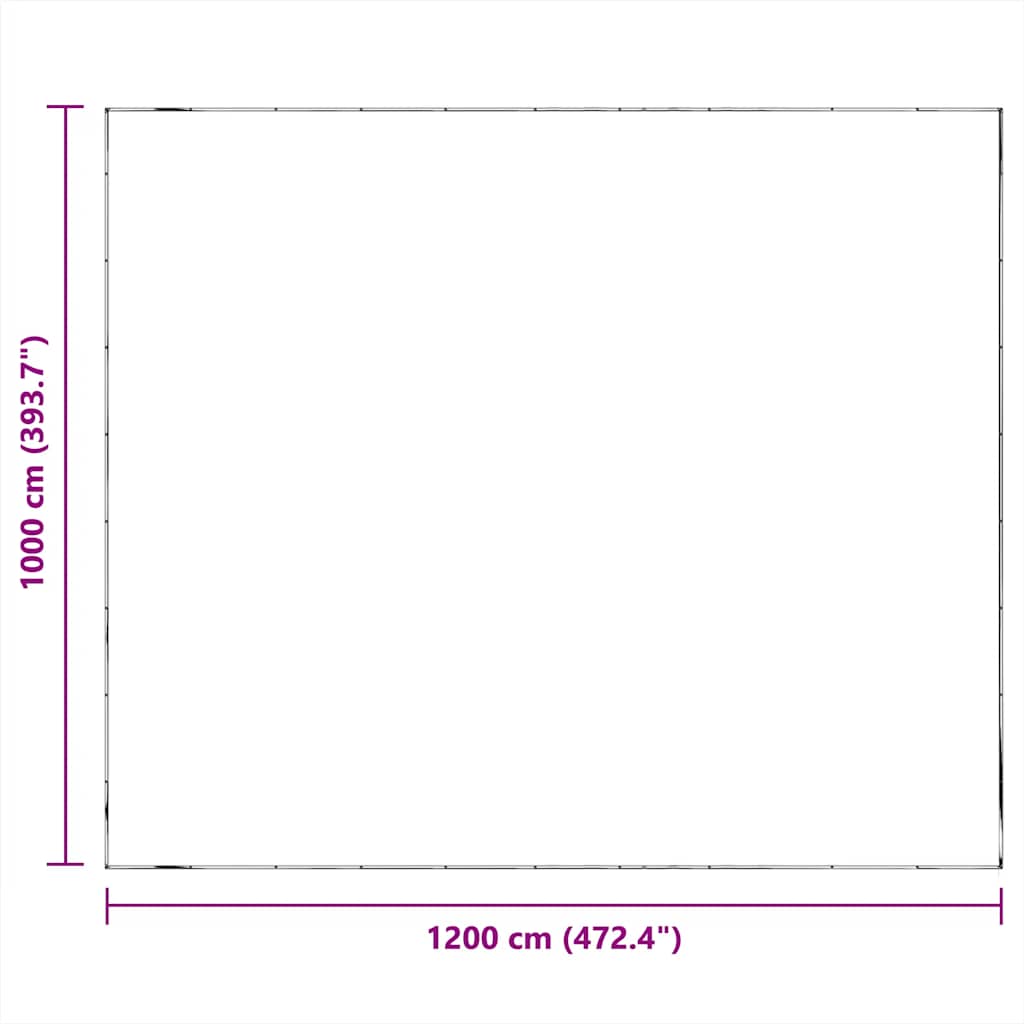 Prozirna cerada s ušicama 10x12 m polietilen