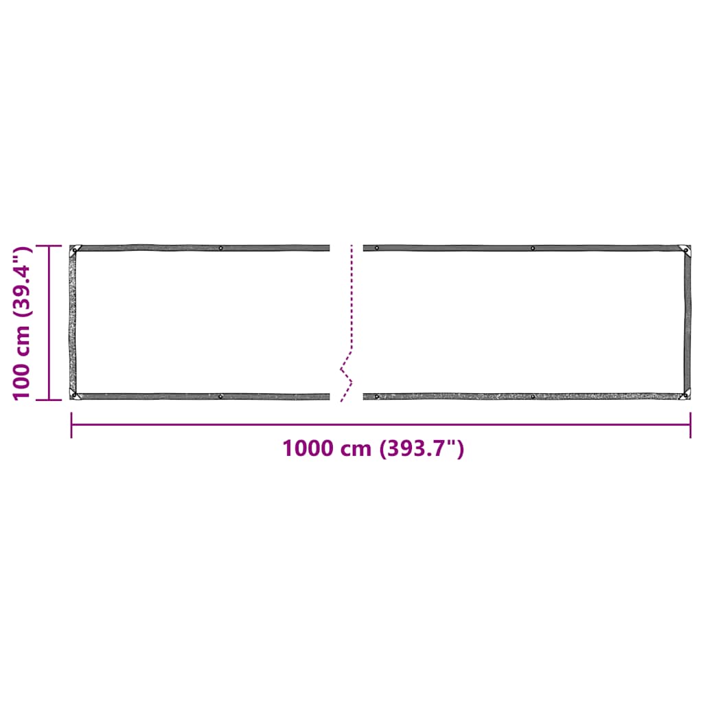 Prozirna cerada s ušicama 1x10 m polietilen