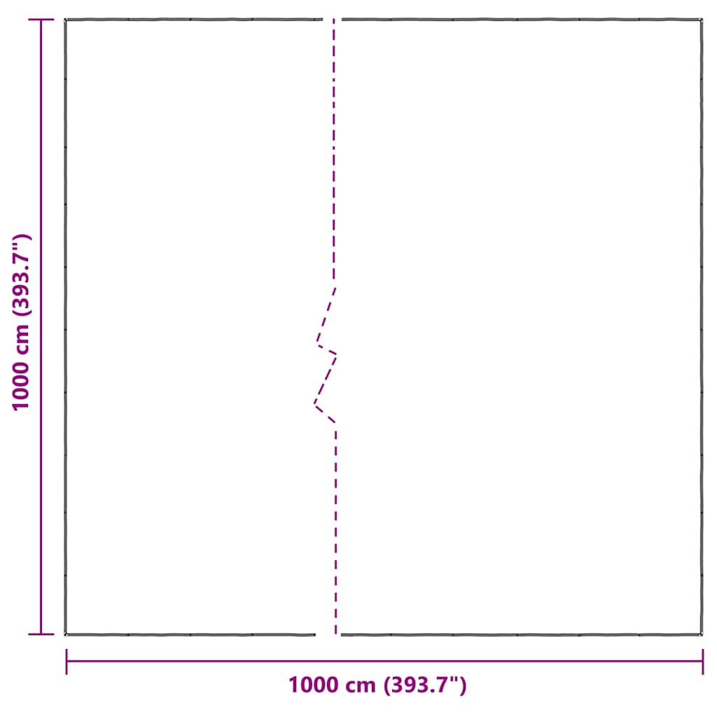 Prozirna cerada s ušicama 10x10 m polietilen