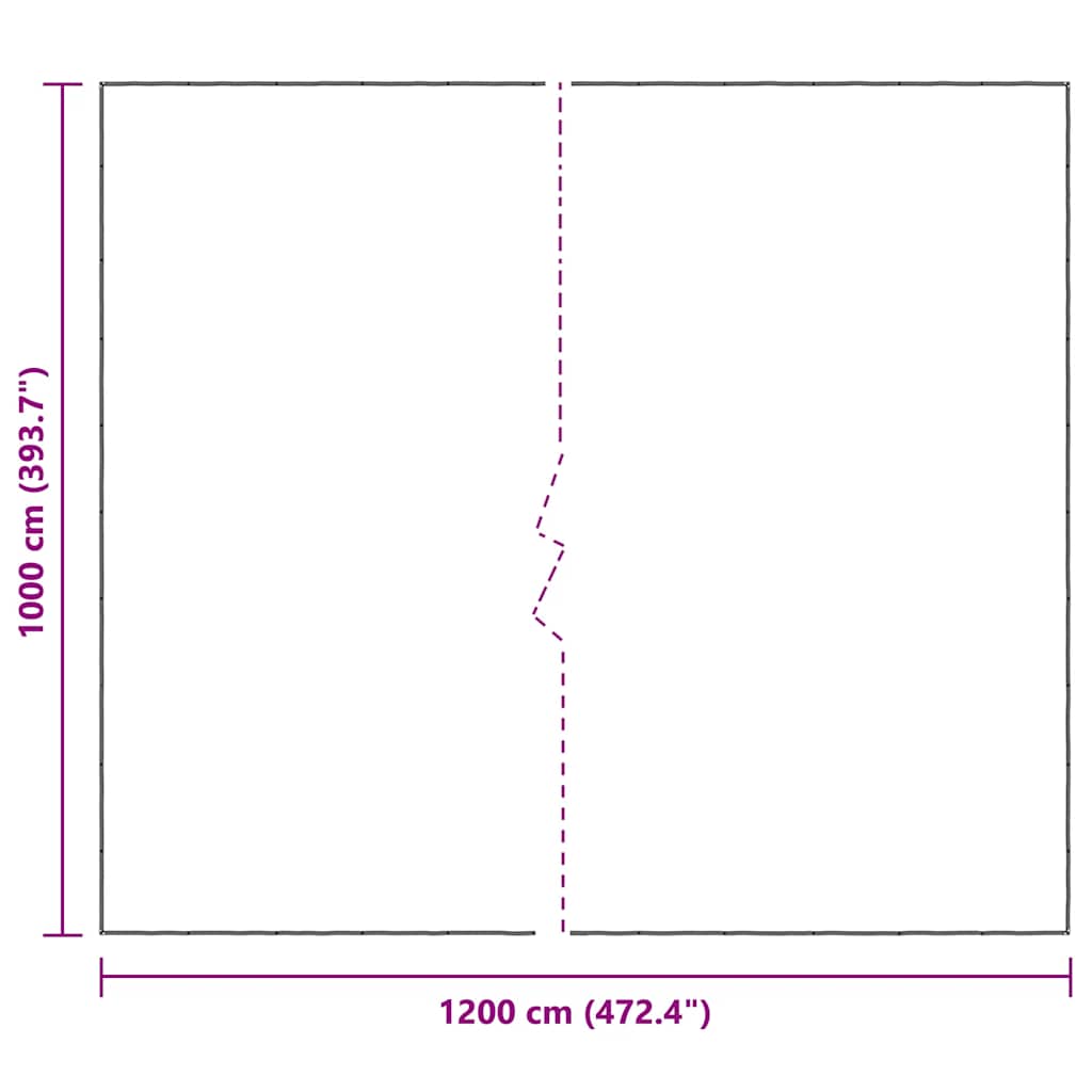 Prozirna cerada s ušicama 10x12 m polietilen