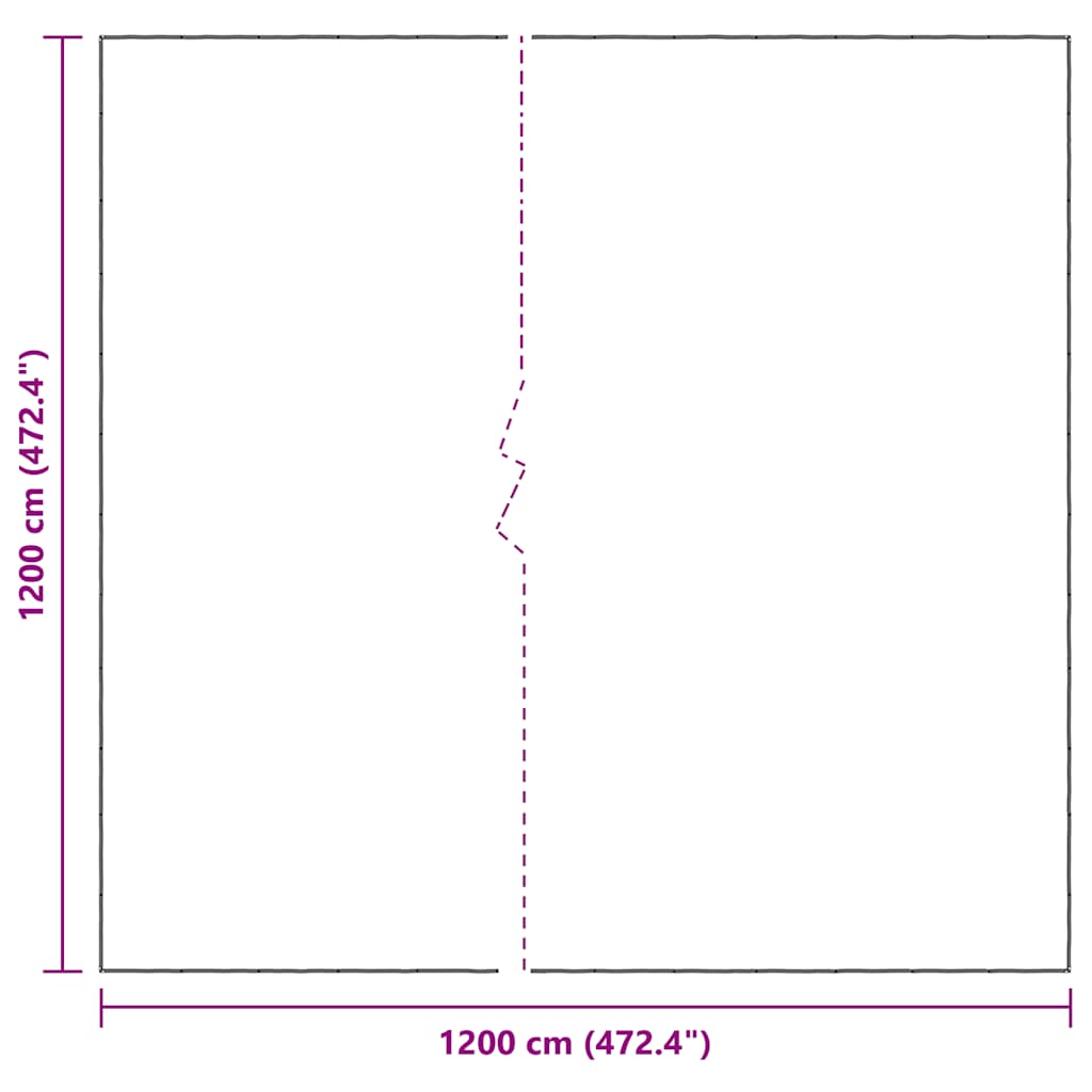 Prozirna cerada s ušicama 12x12 m polietilen