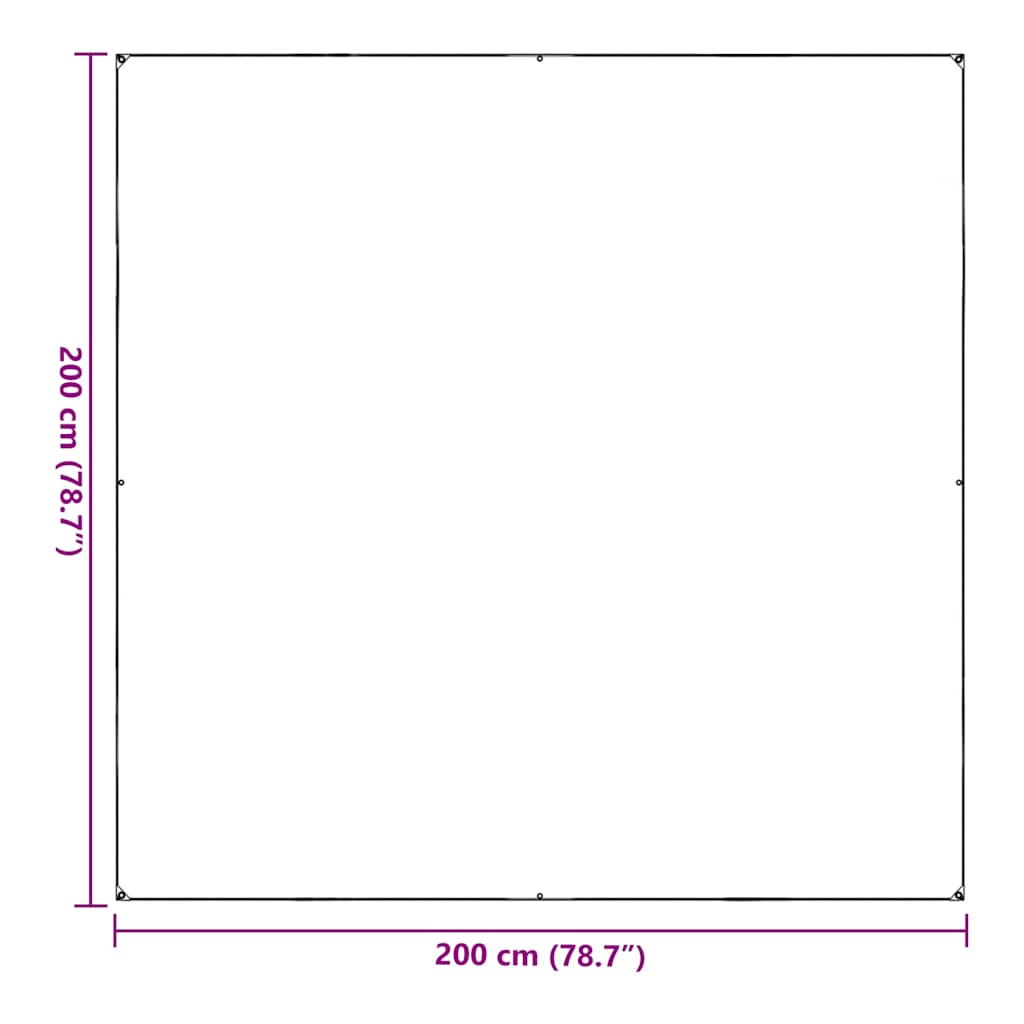 Prozirna cerada s ušicama za vezice 2x2 m PVC