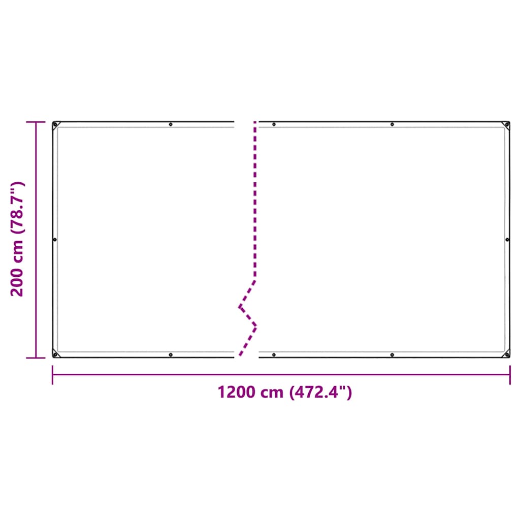 Prozirna cerada s ušicama 2x12 m PVC
